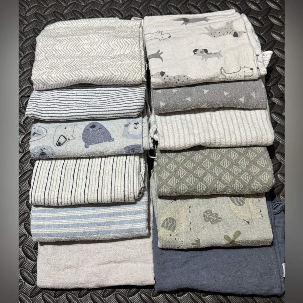 SOLD Receiving blankets for baby boy bulk